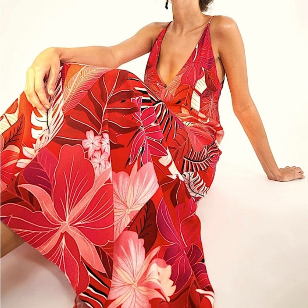 FARM Rio Anthropology Philipa Maxi Floral Dress